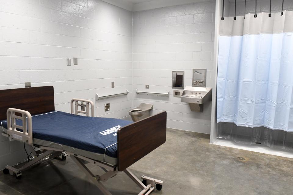 Ventura County's new health unit at Todd Road Jail includes exam and treatment rooms like this one.