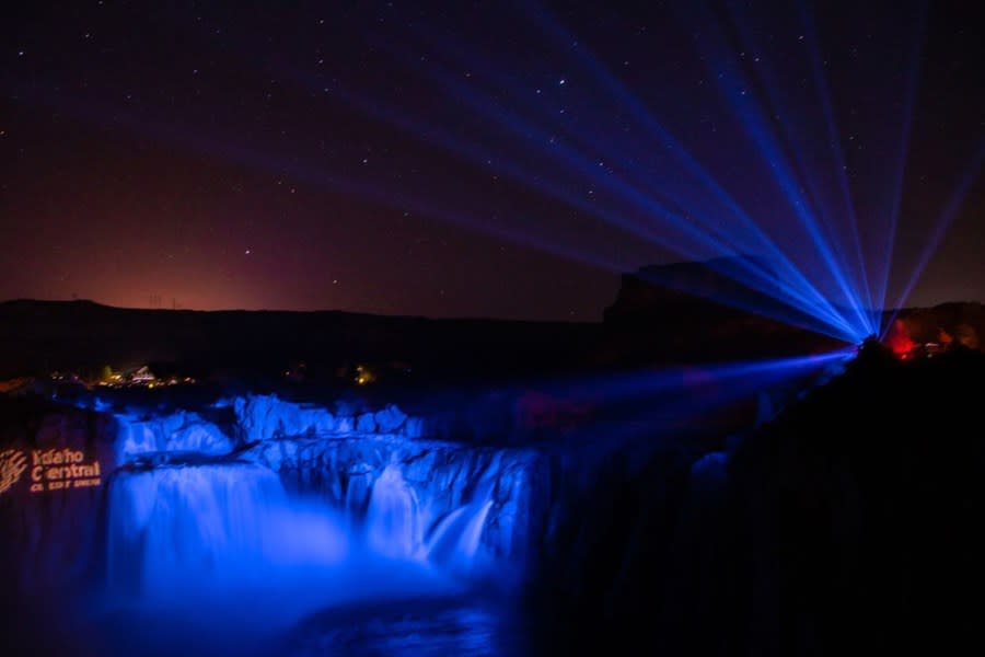 Shoshone Falls After Dark returns for the month of May. (Southern Idaho Tourism)