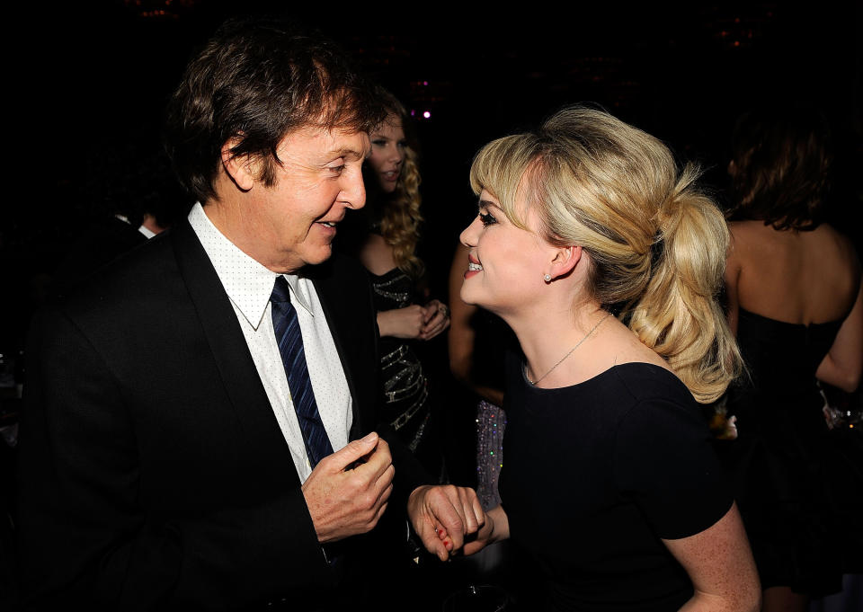 BEVERLY HILLS, CA - FEBRUARY 07:  Paul McCartney and Duffy attend the 2009 GRAMMY Salute To Industry Icons honoring Clive Davis at the Beverly Hilton Hotel on February 7, 2009 in Beverly Hills, California.  (Photo by Larry Busacca/WireImage) 