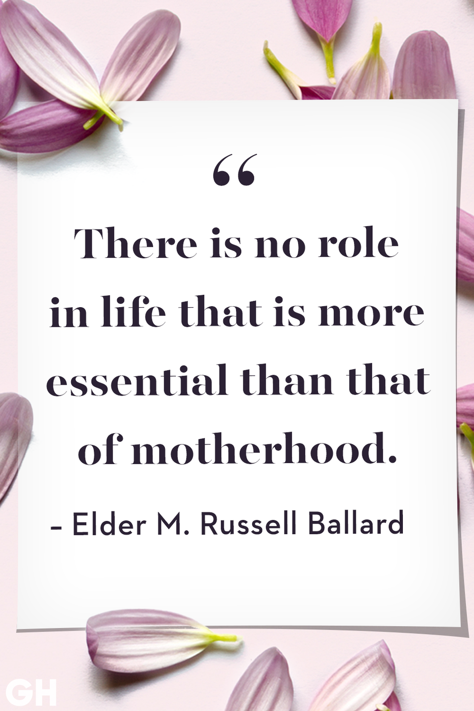 <p>There is no role in life that is more essential than that of motherhood. </p>