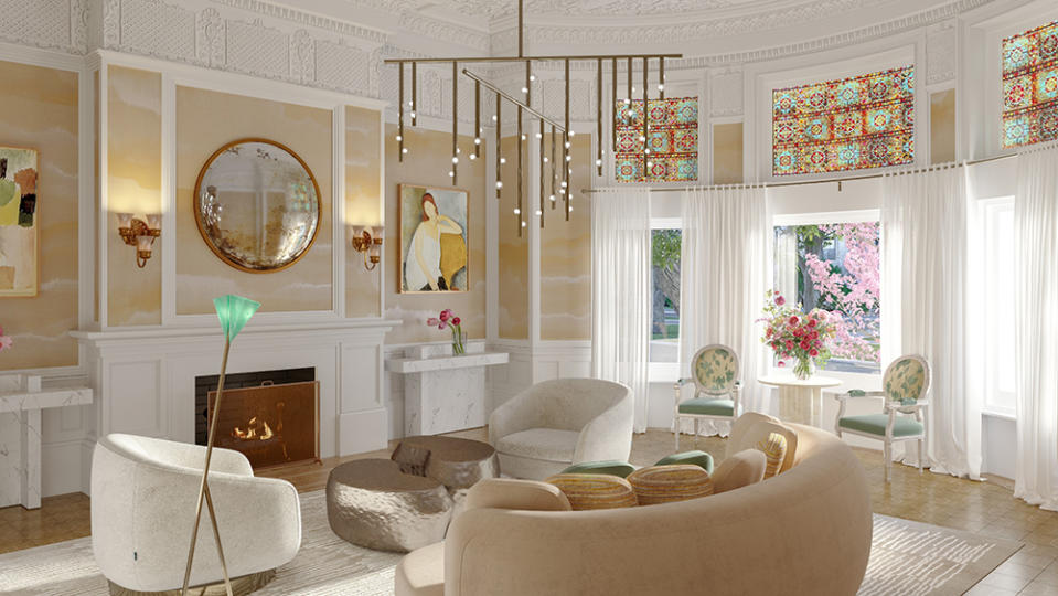 A rendering of the drawing room - Credit: Neoscape/LandVest