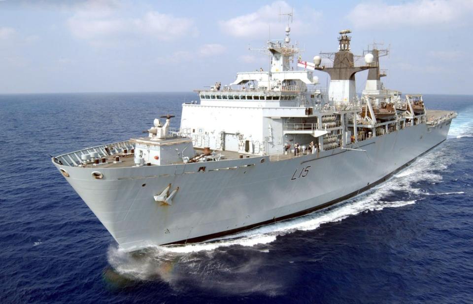 The stolen fuel was powering generators likely to have been used on HMS Bulwark (Dave Griffiths/MoD Crown copyright/PA) (PA Media)