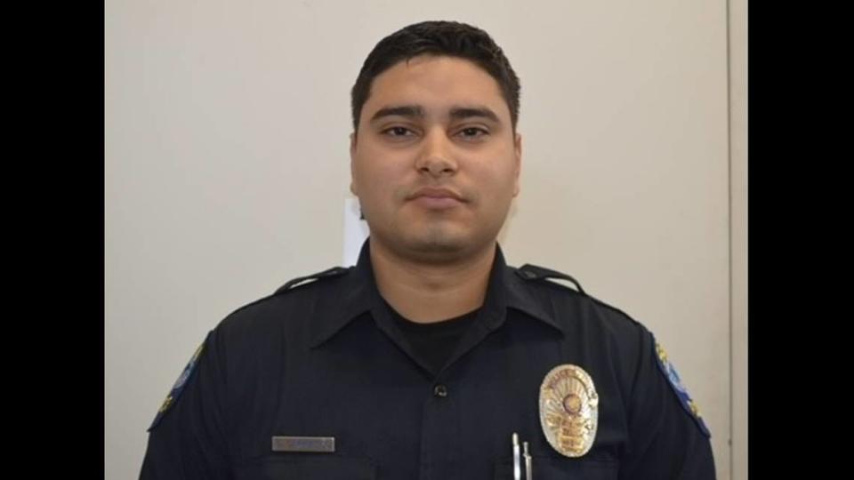 California Gov. Gavin Newsom issued condolences Wednesday following the killing of Selma police officer Gonzalo Carrasco Jr., 24, who was shot to death Tuesday while in the line of duty. FRESNO COUNTY SHERIFF'S OFFICE