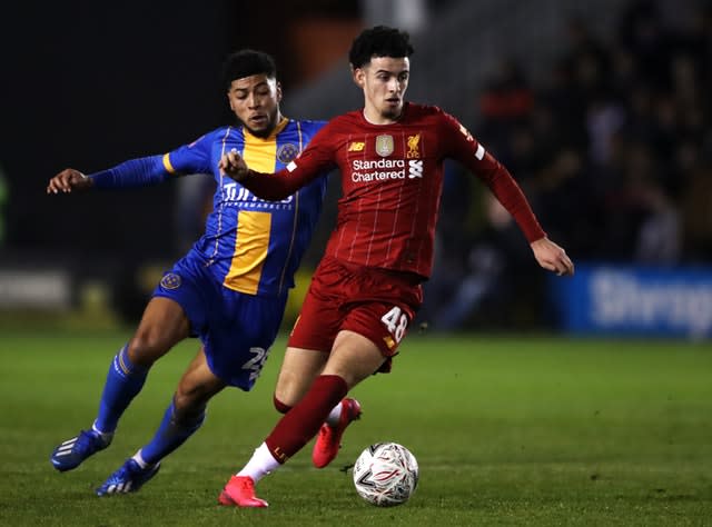 Liverpool teenager Curtis Jones has scored in both the club's FA Cup ties this season