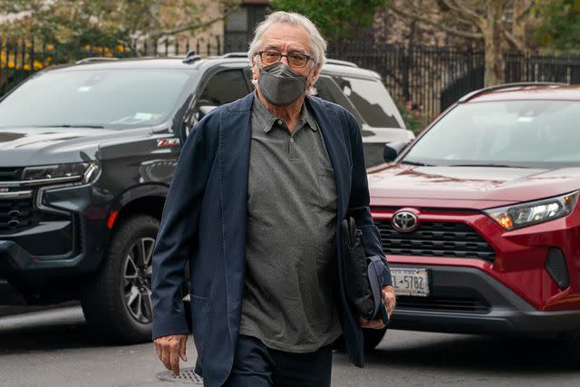 <p>David Dee Delgado/Getty</p> Robert De Niro arriving at court on Oct. 30, 2023.