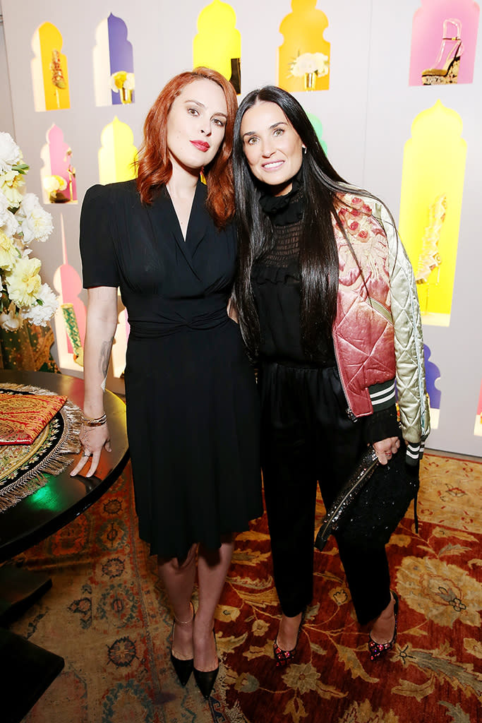 <p>The mother-daughter duo looked more like sisters as they attended the launch of Christian Louboutin’s capsule collection with Sabyasachi on Thursday in Los Angeles. (Photo: Phillip Faraone/Getty Images for Christian Louboutin) </p>