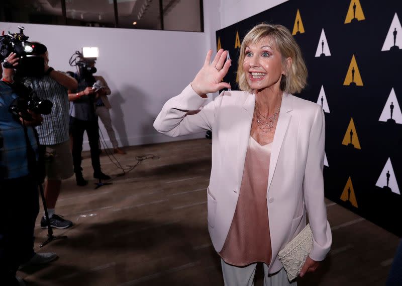 FOTO DE ARCHIVO-La integrante del reparto Olivia Newton-John asiste a la proyección del 40 aniversario de "Grease" en Beverly Hills