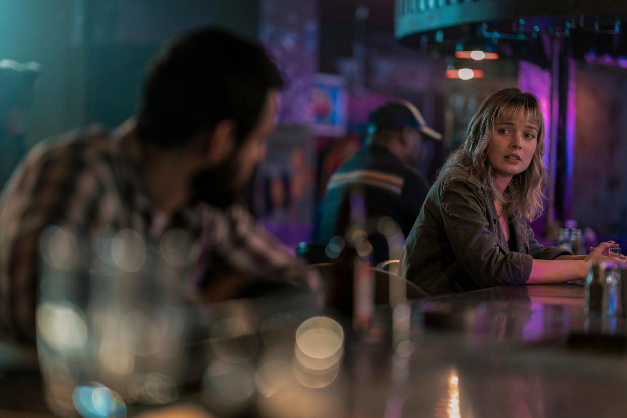 Pieces of Her. Bella Heathcote as Andy Oliver in episode 102 of Pieces of Her. Cr. Mark Rogers/Netflix © 2022 (Mark Rogers / Netflix)