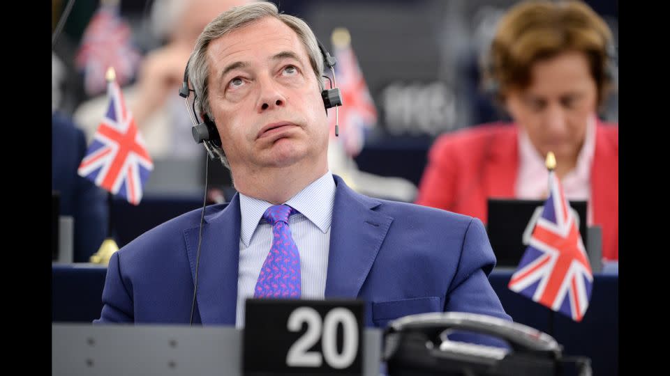 Populism is nothing new in Brussels. Britain's Nigel Farage used his seat in the European Parliament to promote Brexit. - SEBASTIEN BOZON/AFP/Getty Images