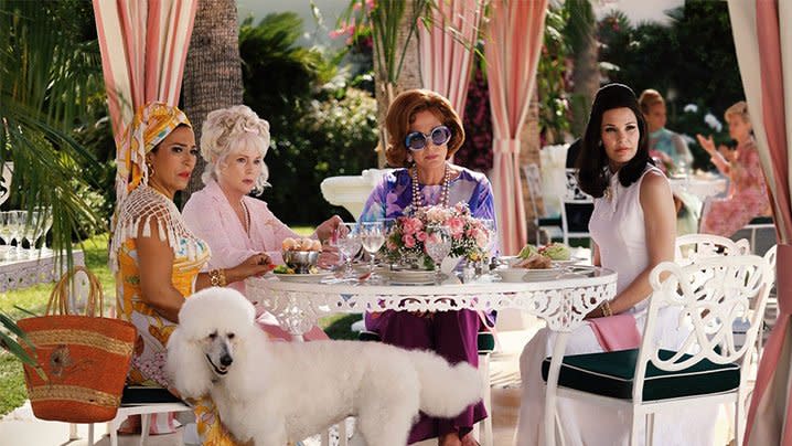 Claudia Ferri, Julia Duffy, Allison Janney, and Leslie Bibb in 'Palm Royale'