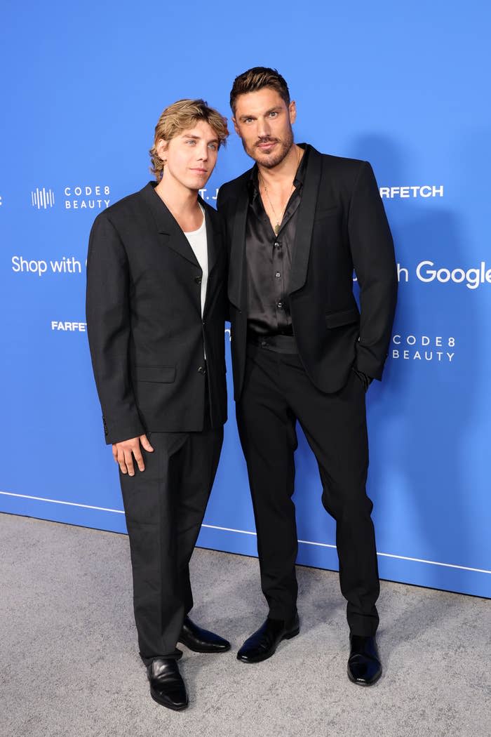 Lukas and Chris at a media event