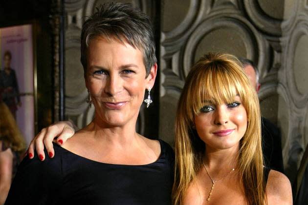 Jamie-Lee-Curtis-Lindsey-Lohan-Freaky-Friday-2 - Credit: Carlo Allegri/Getty Images