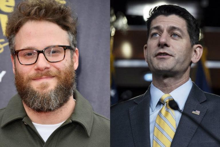 Seth Rogen describes the moment he turned down Paul Ryan's request for a photo