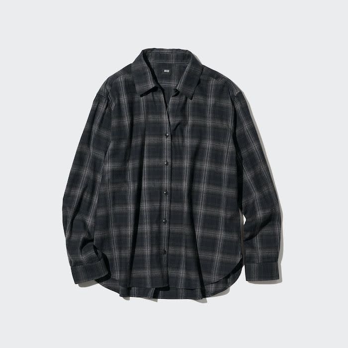 20) Soft Brushed Checked Long-Sleeve Shirt