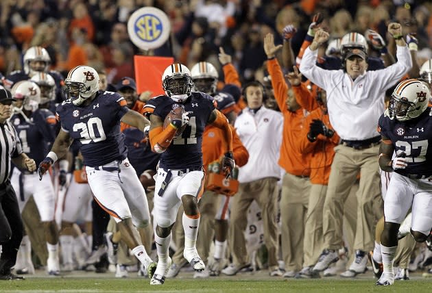 Auburn wins Iron Bowl on kick-six - ESPN Video