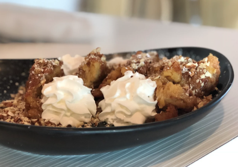 <p>Matthew Meyer</p><p>Pumpkin pie might be your seasonal dessert staple, but this bread pudding recipe could shake up your holiday menu plan in a great way. </p><p><strong>Get the recipe: <em><a href="https://parade.com/612269/nancyberk/celebrate-the-season-with-pumpkin-bread-pudding/" rel="nofollow noopener" target="_blank" data-ylk="slk:Pumpkin Pie Bread Pudding;elm:context_link;itc:0;sec:content-canvas" class="link ">Pumpkin Pie Bread Pudding</a></em></strong></p>