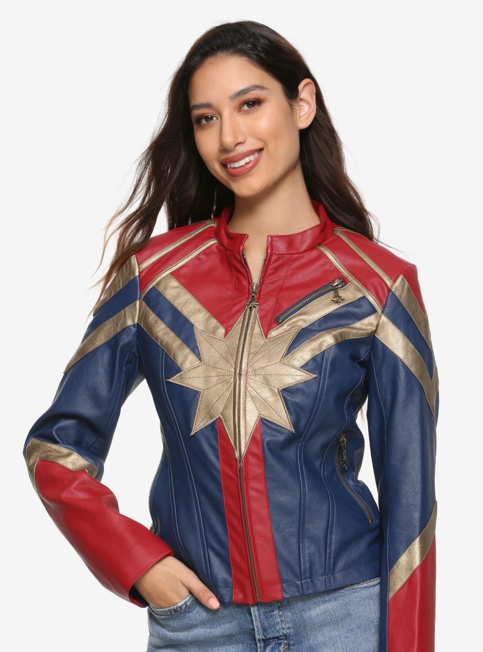 Captain Marvel Faux Leather Jacket (Photo: Her Universe)