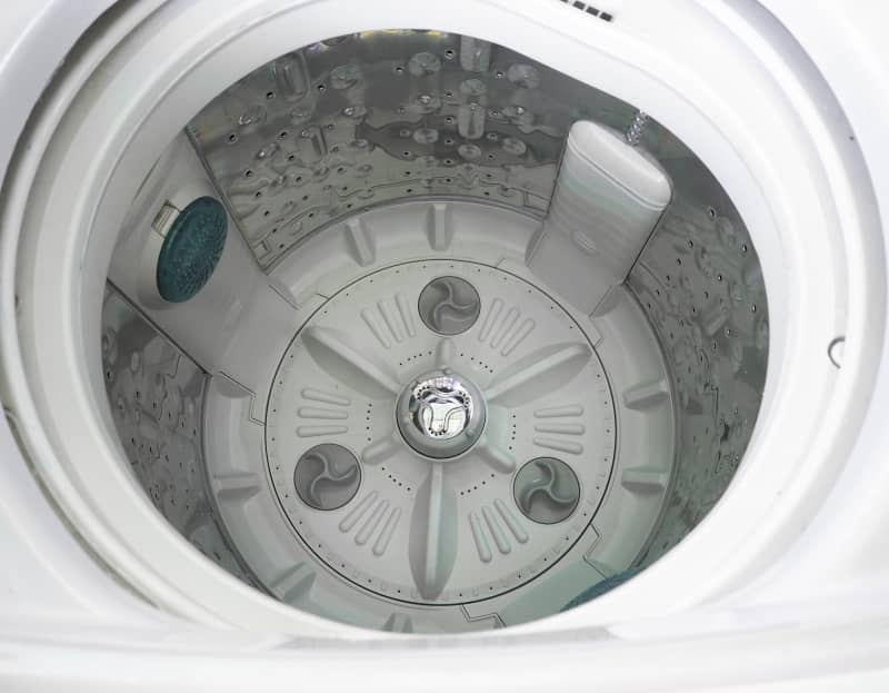 inside the washing machine