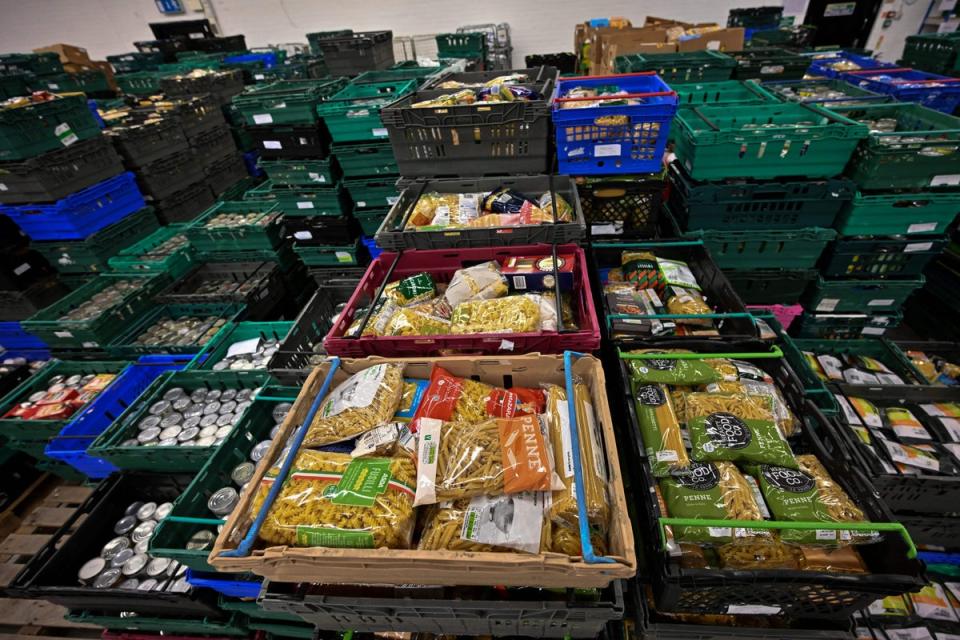 179,000 emergency food parcels were provided to pension-age households in the past year (AFP via Getty Images)