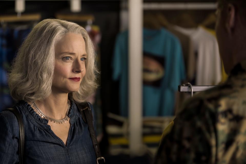 Nancy Hollander (Jodie Foster) in the gift shop near Guantanamo Bay Detention Camp.