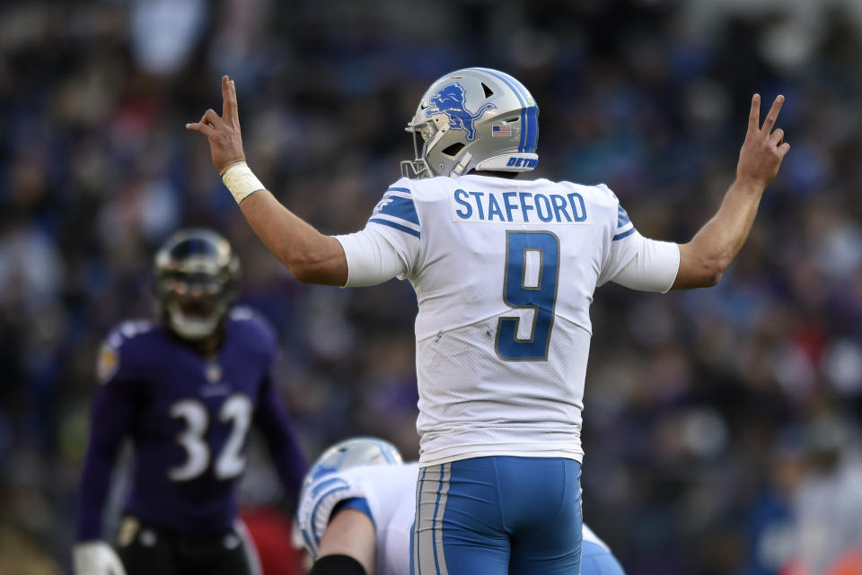 Matthew Stafford has consistently finished as a top-10 fantasy QB, yet we don’t draft him as such. (AP Photo/Gail Burton)