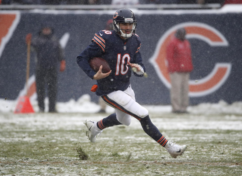 Mitchell Trubisky will have an offense catered to his skills under head coach Matt Nagy. (AP)