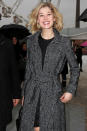 <b>Couture Fashion Week:</b> Rosamund Pike couldn't wait to sit FROW as she arrived for the big event ©Rex
