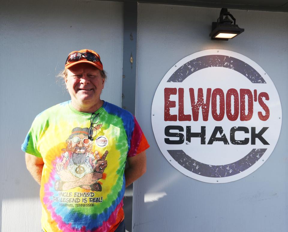 Owner of Elwood’s Shack, Tim Bednarski, celebrates 10 years of business on Dec. 20, 2022 at 4523 Summer Avenue in Memphis, TN.