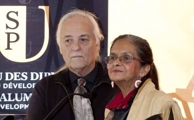 Algonquin Elder Annie Smith St-Georges, right, and her husband Robert.