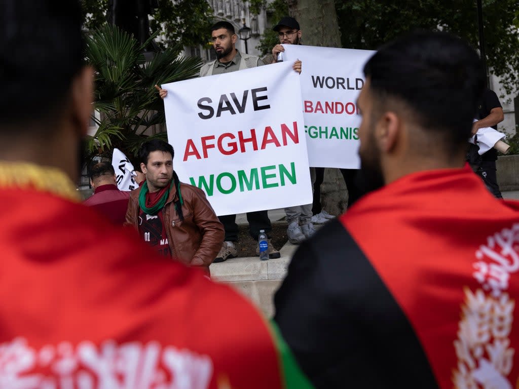 ‘The gut-wrenching catastrophe in Afghanistan is the kind of dystopia we used to rely on Margaret Atwood to conjure up in words – now it’s on our TV screens every night’ (Getty)