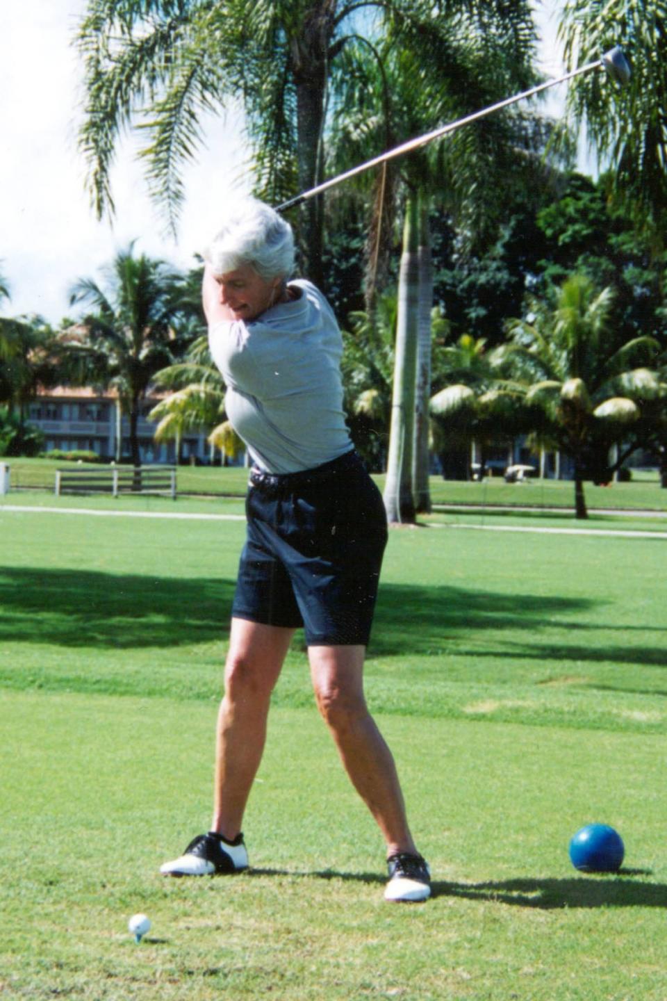 Judy Eller Street was already a Miami Hurricanes Hall of Fame golfer when she enrolled at Barry University in 2001 … at age 61. Courtesy of Barry University