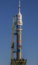 Specialists work on the Soyuz TMA-11M spacecraft decorated with 2014 Sochi Winter Olympic Games' patterns, set on its launch pad at the Baikonur cosmodrome November 5, 2013. The Soyuz spacecraft will carry Japanese astronaut Koichi Wakata, Russian cosmonaut Mikhail Tyurin and U.S. astronaut Rick Mastracchio to the International Space Station (ISS) on November 7. REUTERS/Shamil Zhumatov (KAZAKHSTAN - Tags: SCIENCE TECHNOLOGY)