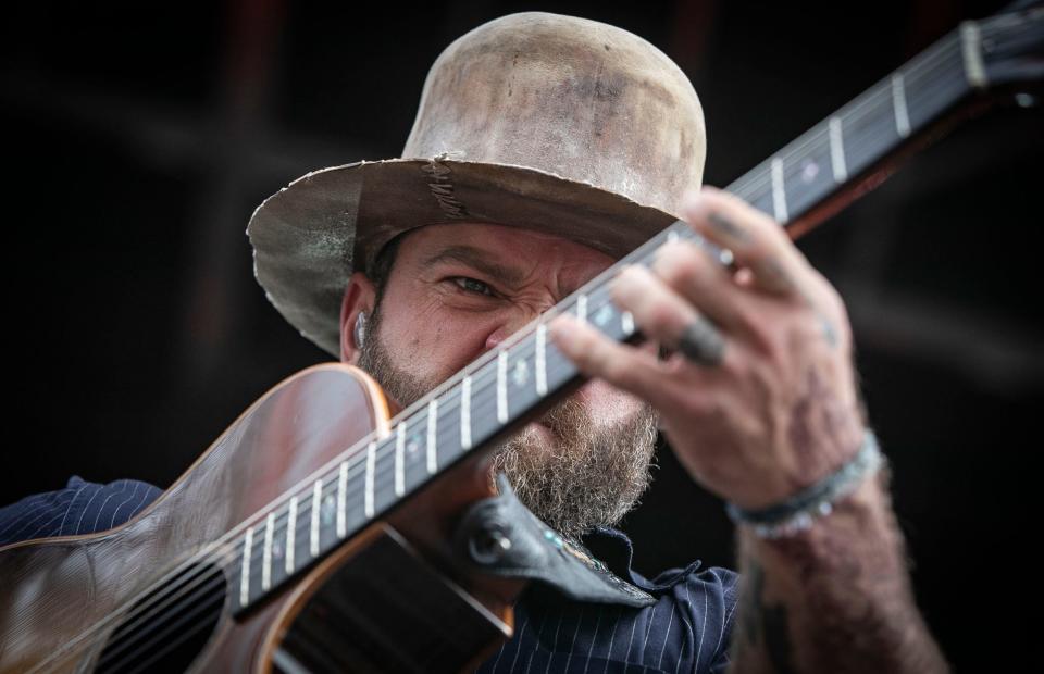 Racing fans gather at Indianapolis Motor Speedway to watch Zac Brown Band preform for Legends Day, May 25, 2019.  