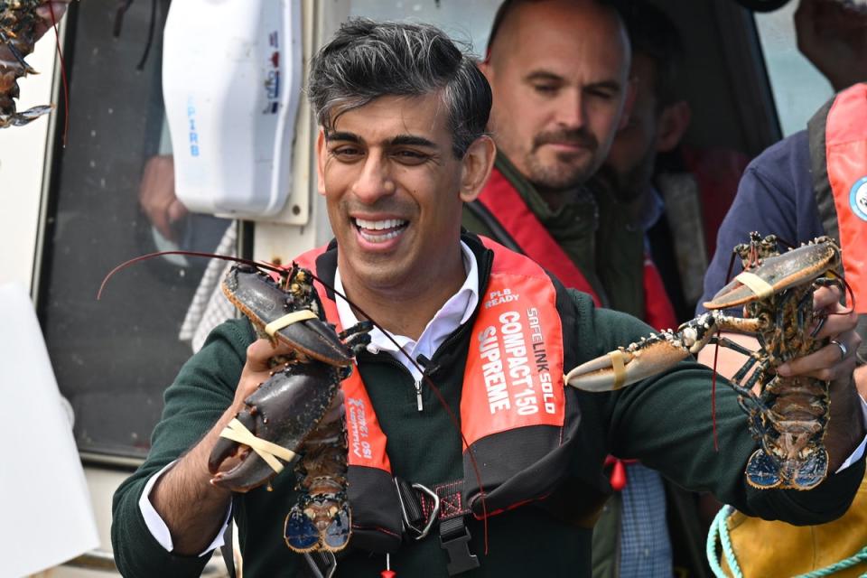 Sunak campaigning in the South West (Getty Images)