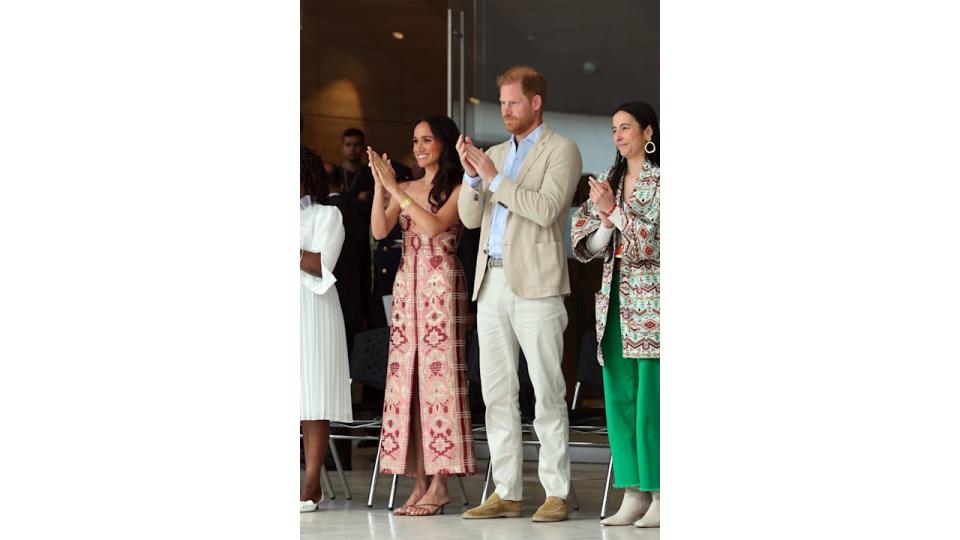 Meghan and Harry clapping 