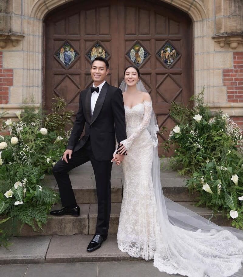 楊祐寧與老婆Melinda在2022年7月底在台北文華東方酒店補辦婚宴