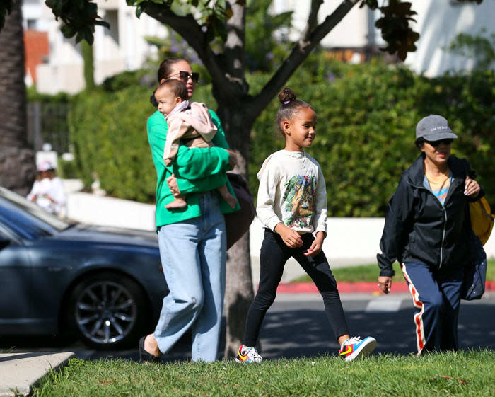 Chrissy Teigen with family