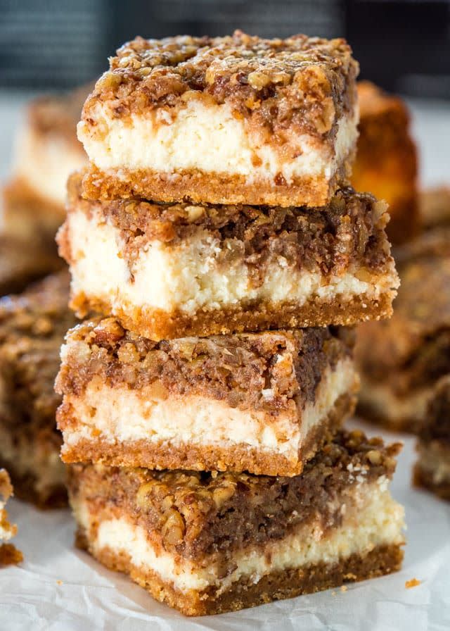 Pecan Pie Cheesecake Bars