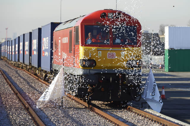 BRITAIN-CHINA-ECONOMY-FREIGHT-TRAIN