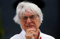 FILE PHOTO - Formula One supremo Bernie Ecclestone looks on before the Hungarian F1 Grand Prix at the Hungaroring circuit, near Budapest, Hungary July 26, 2015. REUTERS/Laszlo Balogh/File Photo