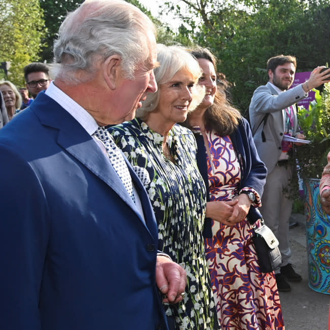Carlos III y la reina Camila en una foto del año pasado credit:Bang Showbiz