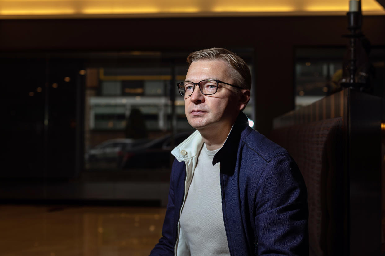 Sergei Palkin, director ejecutivo del equipo Shakhtar Donetsk, en Estambul, Turquía, el 8 de abril de 2022. (Bradley Secker/The New York Times)