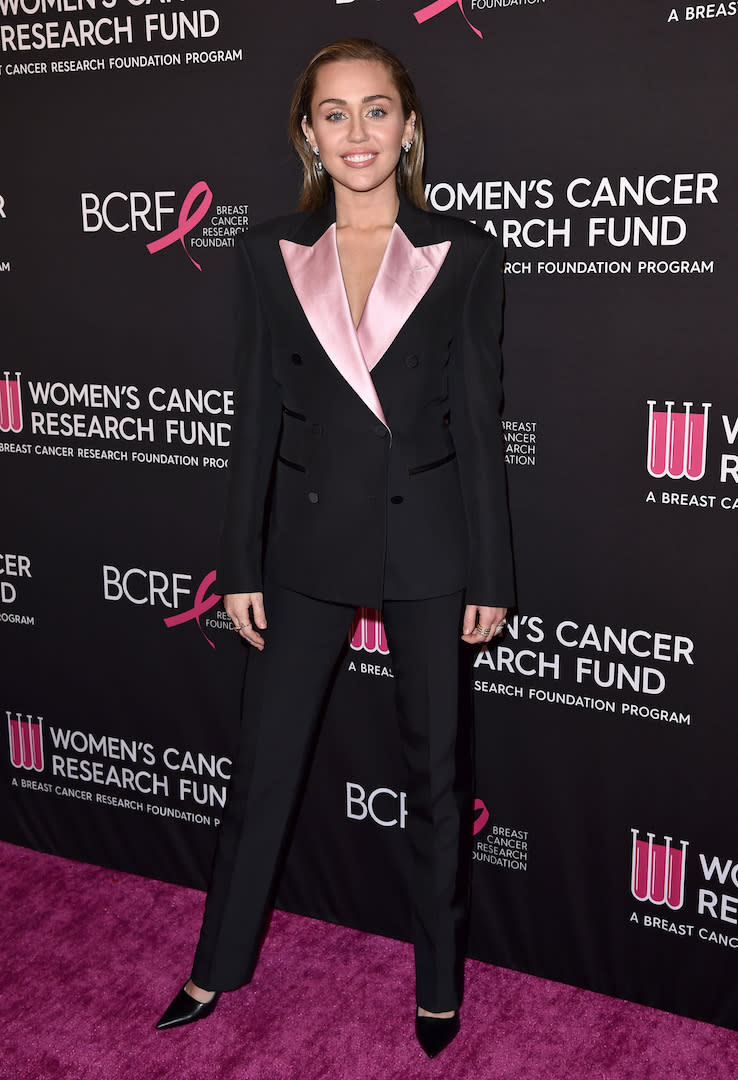 Miley Cyrus at the Women’s Cancer Research Fund’s An Unforgettable Evening Benefit Gala