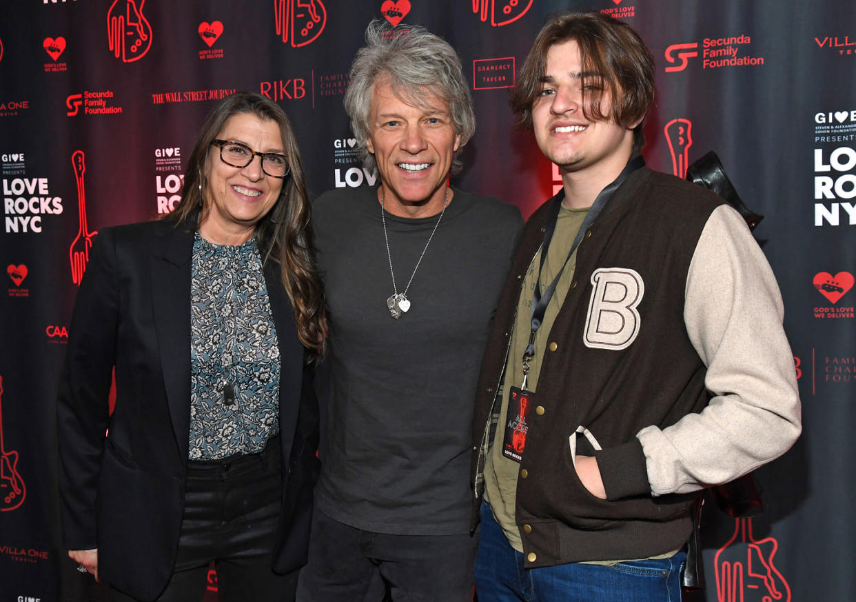 Dorothea Hurley, Jon Bon Jovi, and Romeo Bongiovi (Kevin Mazur / Getty Images)