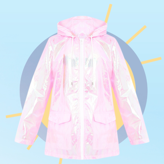 Cobie Pink Holographic Rain Mac