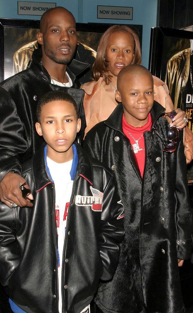 DMX, Tashera Simmons, son Xavier, godson Jevon, Life in Pictures, 2004