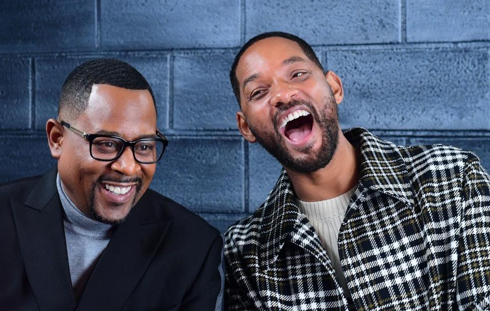 With Martin Lawrence, both laughing