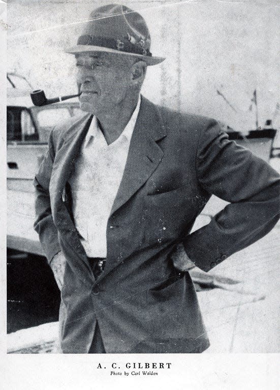A.C. Gilbert in a photograph taken in about 1954, when he retired from the toy manufacturing company with his name.