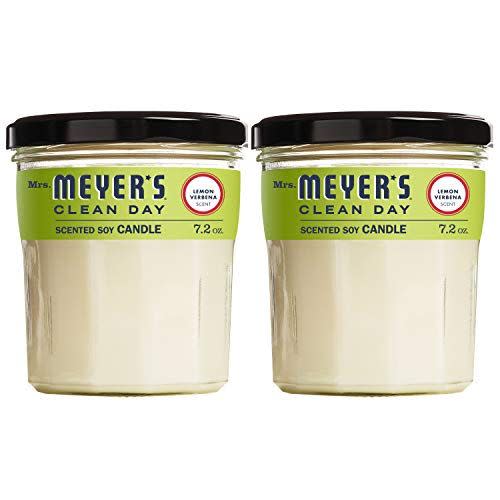 25) Mrs. Meyer's Clean Day Lemon Verbena Candles (Pack of 2)