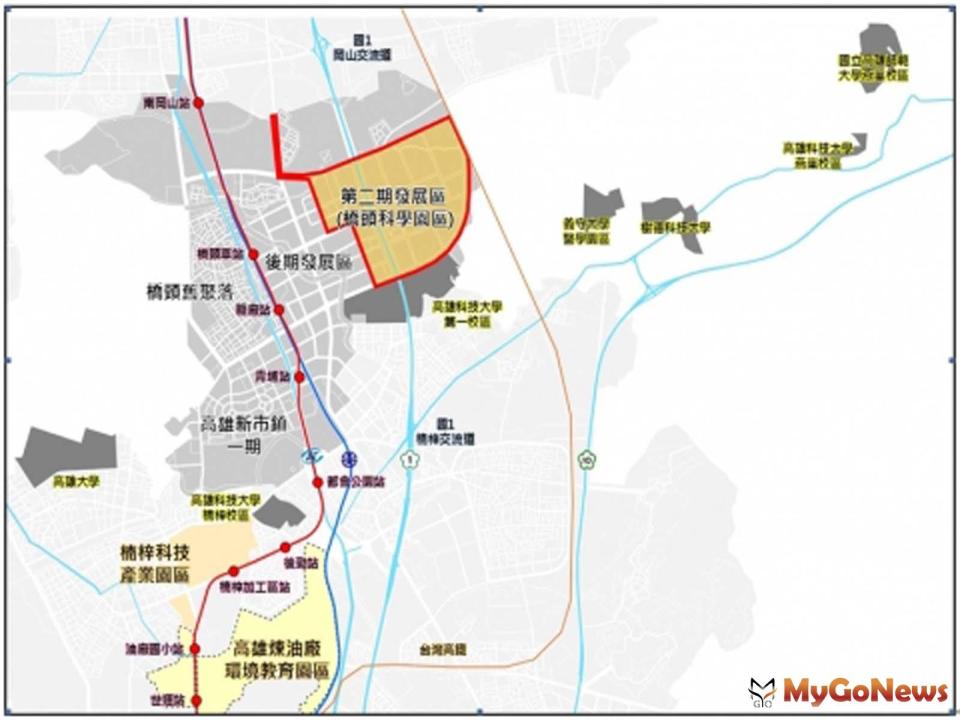 ▲高雄新市鎮第二期發展區區段徵收計畫審議通過，橋頭科學園區開發蓄勢待發(圖/營建署)